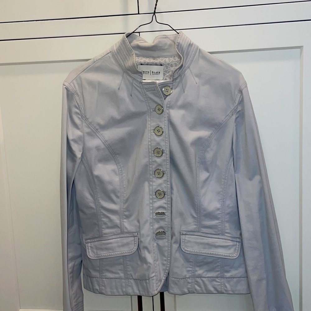 White House black market grey jacket
